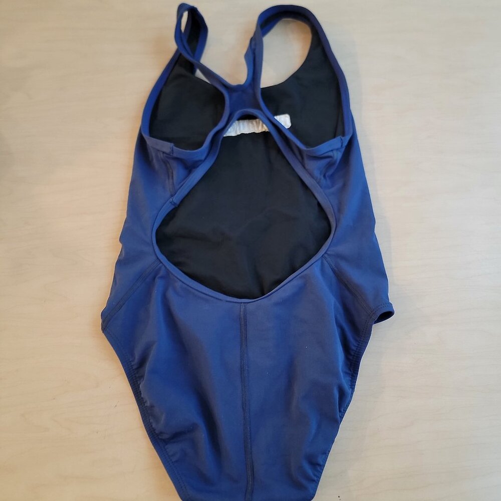 Lifeguard Navy Blue One Piece Swimsuit - Picture 2 of 2